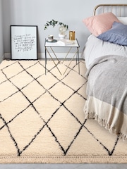 Asiatic Rugs Cream Rocco Diamond Rug - Image 1 of 5