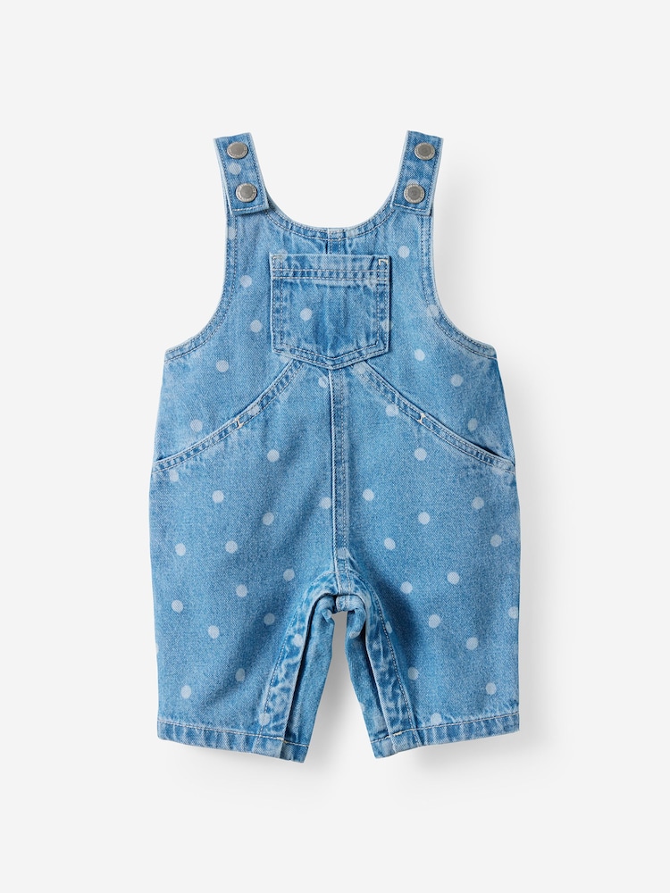 Cotton On Blue Aspen Denim Overall Bodysuit - Image 1 of 3