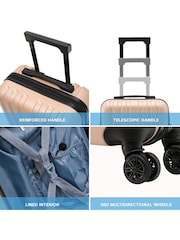 Flight Knight 45x36x20cm Easy Jet Underseat 8 Wheel ABS Hard Case Cabin Carry On Hand Luggage - Image 4 of 7