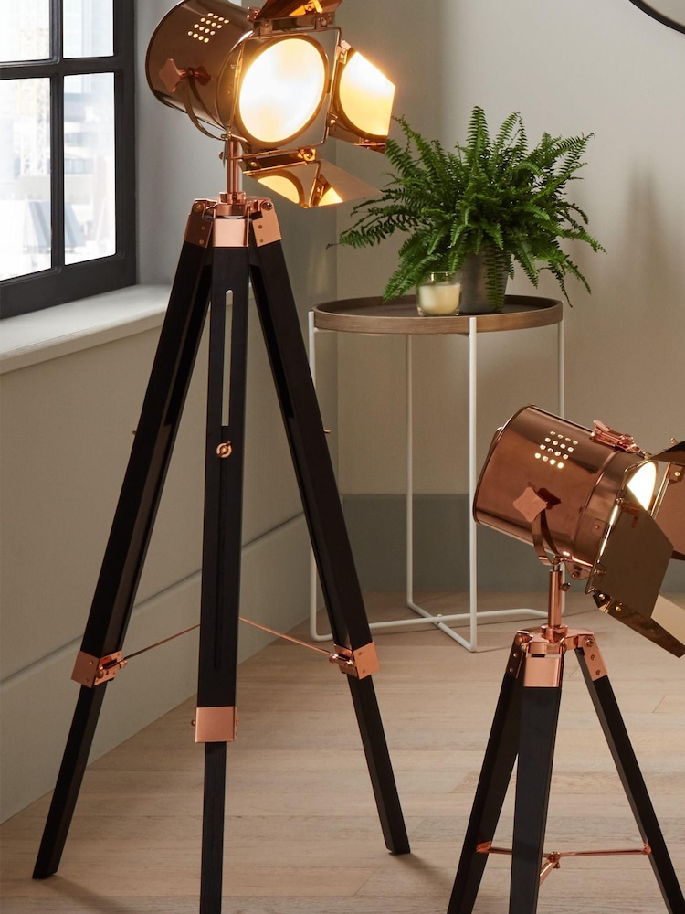 Pacific Copper Hereford Tripod Floor Lamp - Image 1 of 2