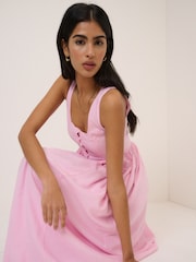 Nobodys Child Pink Cora Midi Dress - Image 4 of 5