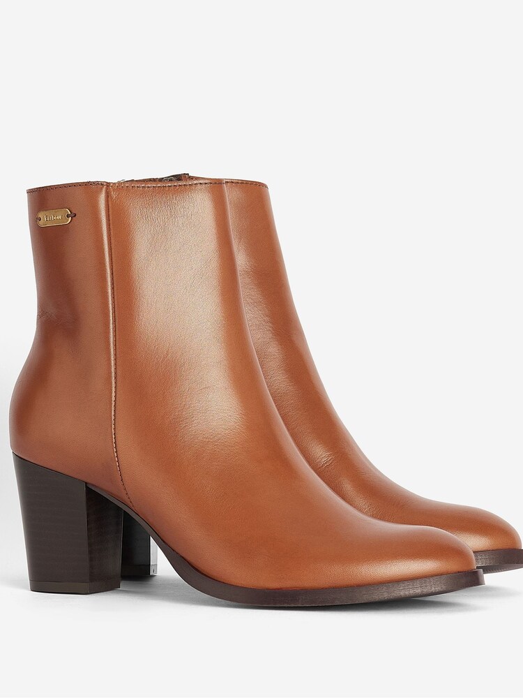 Barbour® Tan Brown Amelia Leather Heeled Chelsea Boots - Image 2 of 5