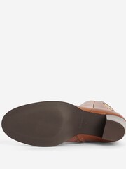 Barbour® Tan Brown Amelia Leather Heeled Chelsea Boots - Image 4 of 5