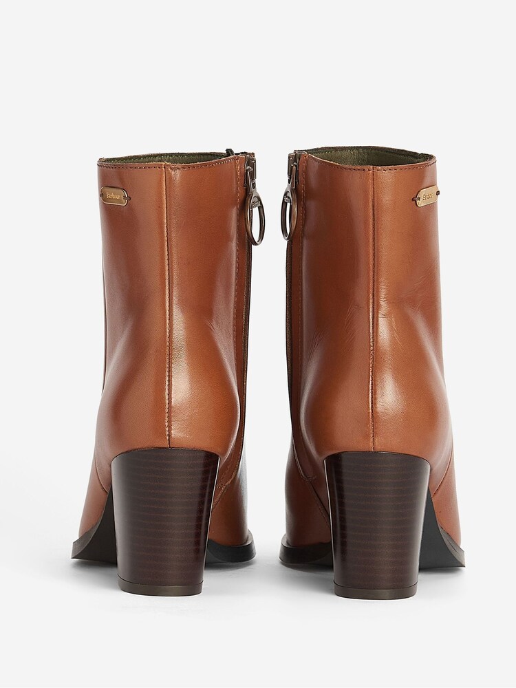 Barbour® Tan Brown Amelia Leather Heeled Chelsea Boots - Image 5 of 5