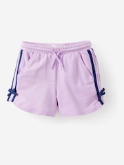 Cotton On Purple Soft Stretch Gathered Short Sleeve Baby T-Shirt & Kelcey Shorts Set - Image 4 of 4