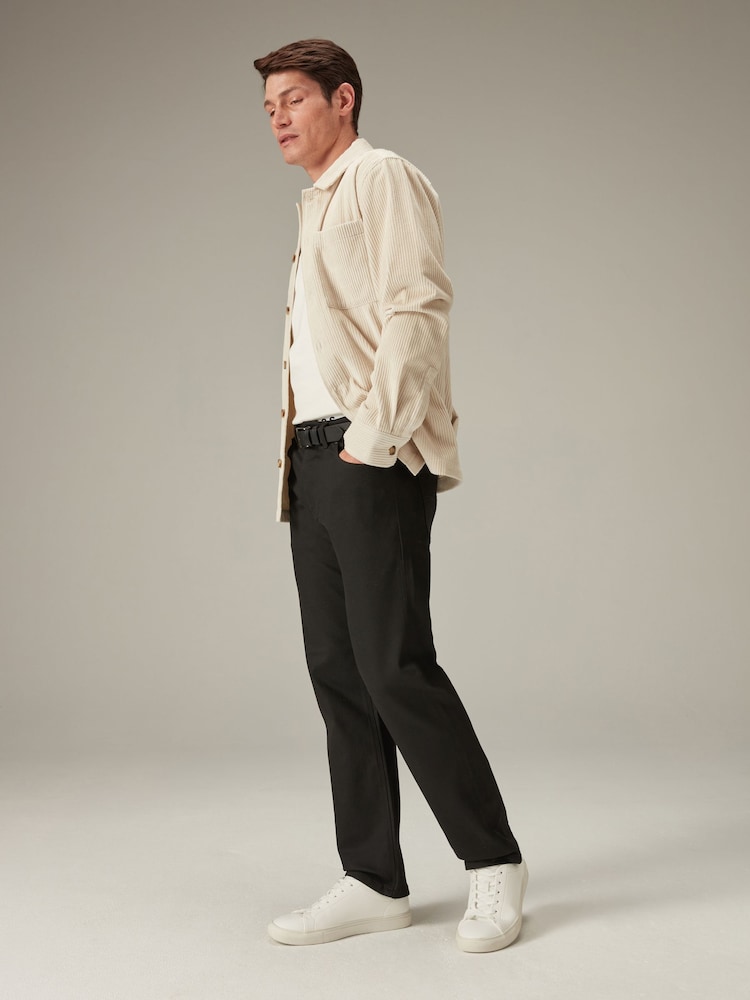 Forever Black Straight Fit Belted Authentic Jeans - Image 4 of 11