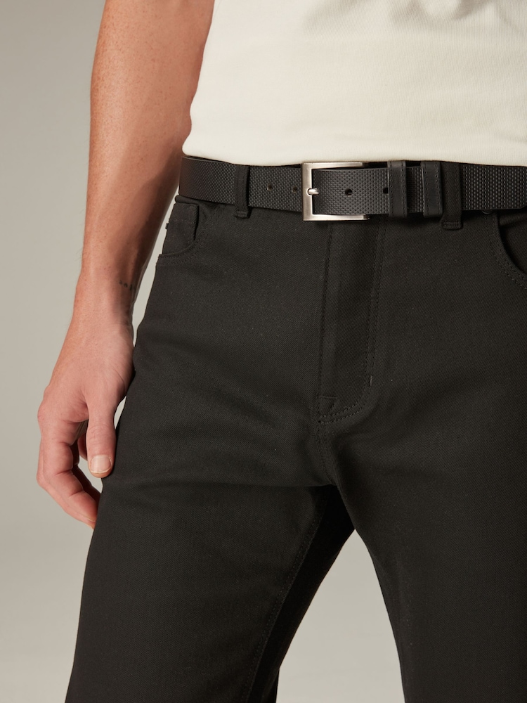 Forever Black Straight Fit Belted Authentic Jeans - Image 5 of 11