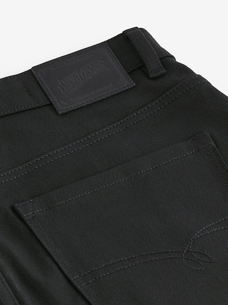 Forever Black Straight Fit Belted Authentic Jeans - Image 9 of 11