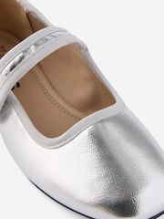 Cotton On Silver Olivia Ballet Flats - Image 4 of 4