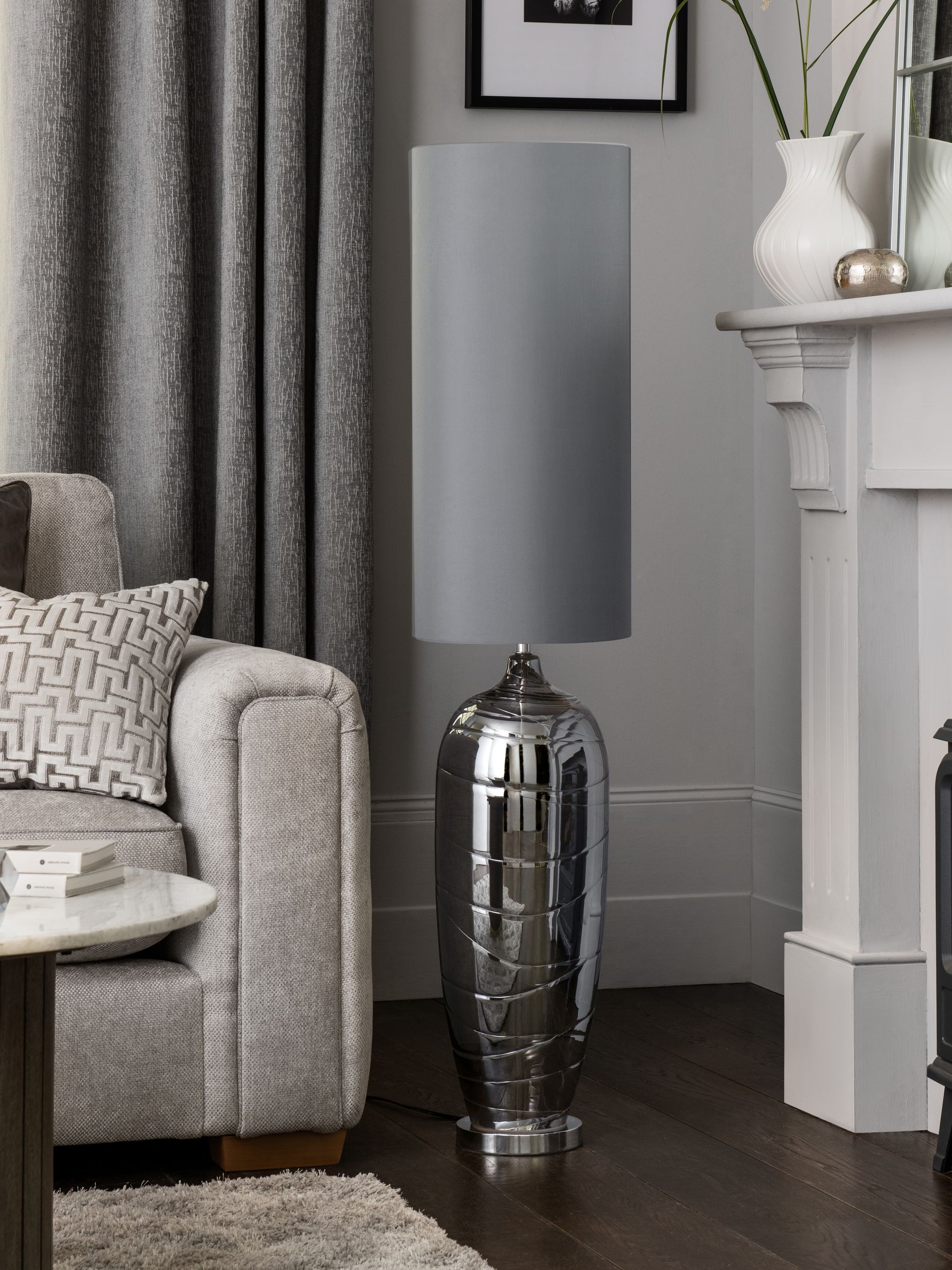 Buy Smoke Grey Drizzle Floor Lamp from the Next UK online shop