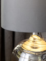 Smoke Grey Drizzle Floor Lamp - Image 3 of 6