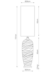 Smoke Grey Drizzle Floor Lamp - Image 6 of 6