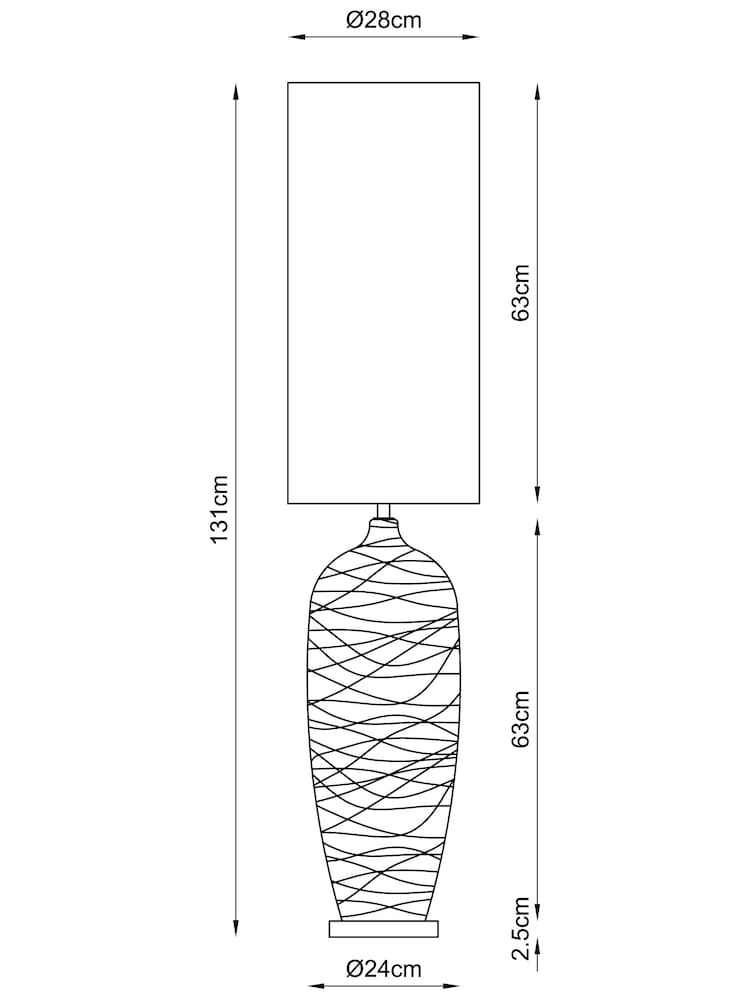 Smoke Grey Drizzle Floor Lamp - Image 6 of 6
