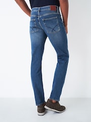 Crew Clothing Blue Parker Straight Jeans - Image 2 of 4