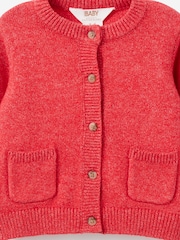 Cotton On Red Baby Knit Cardigan - Image 2 of 3