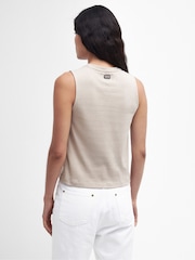 Barbour® International Hadfield Stretch Cotton Rib Tank Top - Image 3 of 7