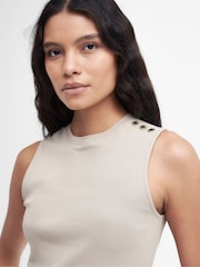 Barbour® International Hadfield Stretch Cotton Rib Tank Top - Image 4 of 7