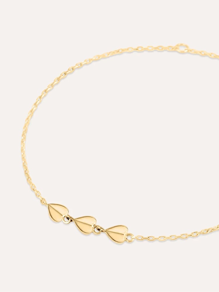 Dinny Hall Folded Heart Trio Bracelet - Bild 4 von 4 Dinny Hall Folded Heart Trio Bracelet - Bild 4 von 4