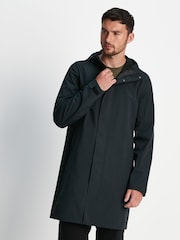 Tog 24 Black Glenton Long Hooded Waterproof Coat - Image 1 of 9