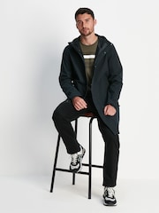 Tog 24 Black Glenton Long Hooded Waterproof Coat - Image 3 of 9