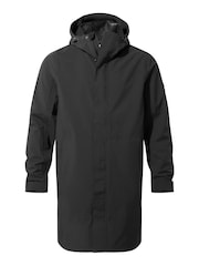 Tog 24 Black Glenton Long Hooded Waterproof Coat - Image 9 of 9