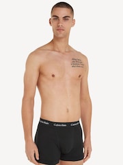 Calvin Klein Black Classic Stretch Trunks 3 Pack Boxers - Image 2 of 6