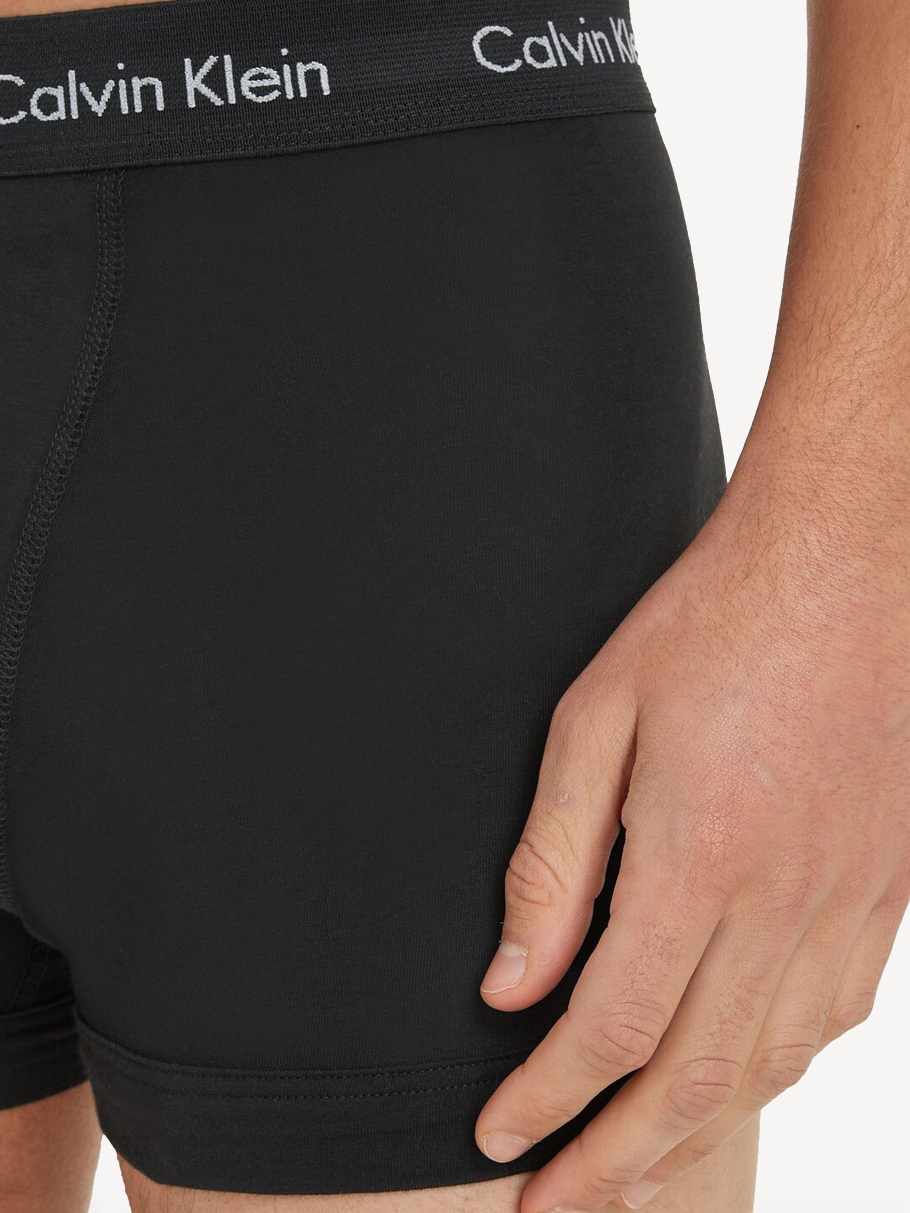 Buy Calvin Klein Black Classic Stretch Trunks 3 Pack Boxers