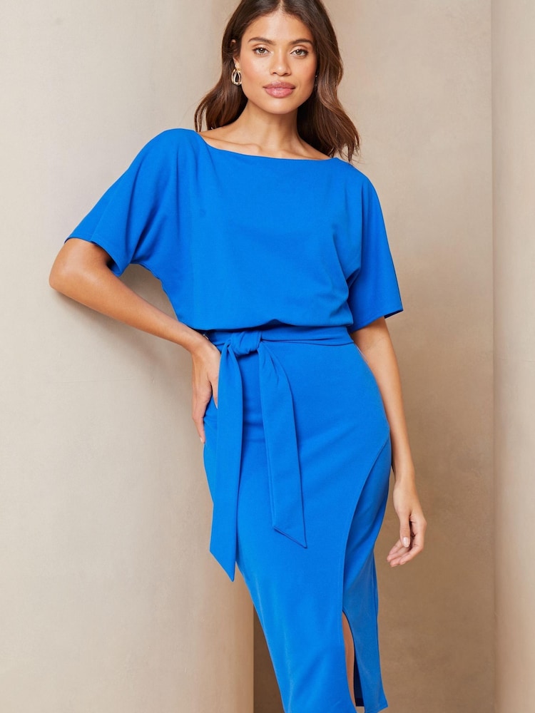 Albastru - Rochie midi tip chimono Cu curea Lipsy - Image 3 of 4