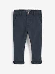 Navy Blue Stretch Chinos Trousers (3mths-7yrs) - Image 1 of 4