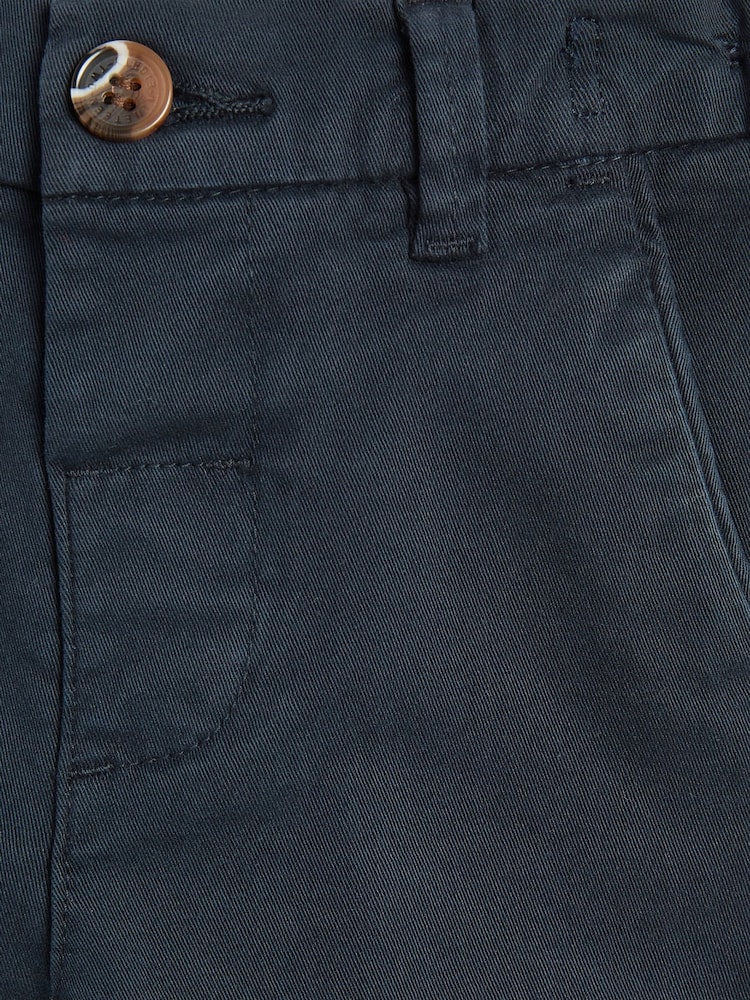 Navy Blue Stretch Chinos Trousers (3mths-7yrs) - Image 4 of 4