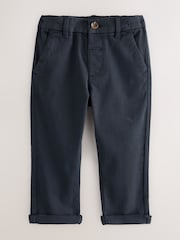 Navy Blue Stretch Chino Trousers (3mths-7yrs) - Image 5 of 7