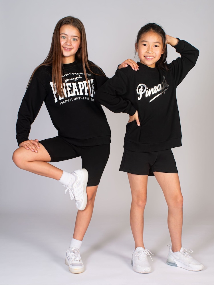 Pineapple Black Logo Girls Sweatshirt - Image 1 of 7
