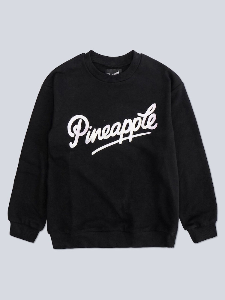 Pineapple Black Logo Girls Sweatshirt - Image 7 of 7