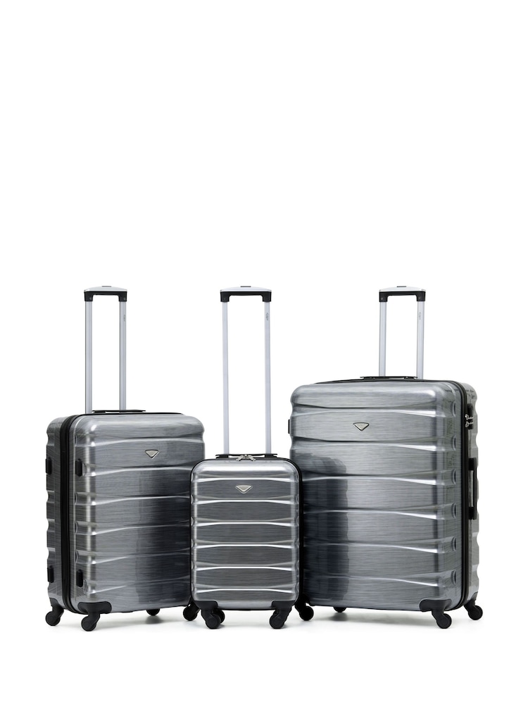 Flight Knight Hardcase Large Check in Suitcases and Cabin Case Set of 3 - Image 1 of 7 Flight Knight Hardcase Large Check in Suitcases and Cabin Case Set of 3 - Image 1 of 7