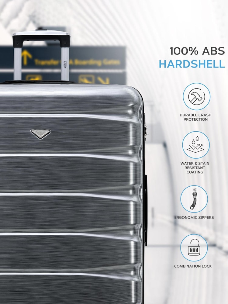Flight Knight Hardcase Large Check in Suitcases and Cabin Case Set of 3 - Image 2 of 7 Flight Knight Hardcase Large Check in Suitcases and Cabin Case Set of 3 - Image 2 of 7