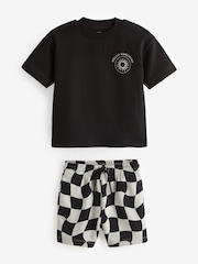Black T-Shirt And Shorts Set (3mths-7yrs) - Image 4 of 6