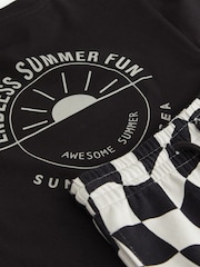 Black T-Shirt And Shorts Set (3mths-7yrs) - Image 6 of 6