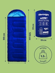 Silentnight Blue Camping Collection Reversible Softfill™ Adult Sleeping Bag - Image 12 of 16