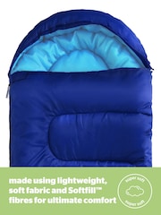 Silentnight Blue Camping Collection Reversible Softfill™ Adult Sleeping Bag - Image 6 of 16