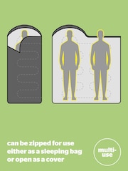 Silentnight Blue Camping Collection Reversible Softfill™ Adult Sleeping Bag - Image 9 of 16