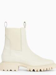 AllSaints White Harlee Boots - Image 1 of 5