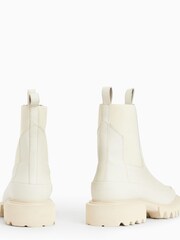 AllSaints White Harlee Boots - Image 3 of 5