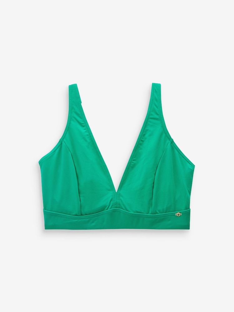 Green DD+ Plunge Wired Bikini Top - Image 7 of 7