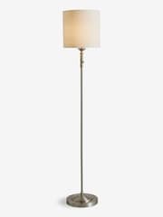 Brushed Chrome Burford Battery Operated Floor Lamp - Image 1 of 7