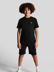 Lyle & Scott Black Boys Jersey 100% Cotton Shorts - Image 1 of 3