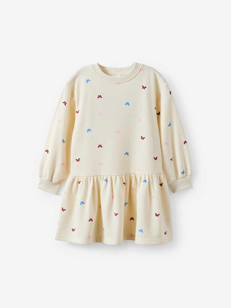 Cotton On Cream Sally Long Sleeve Dress - Image 1 of 3 Cotton On Cream Sally Long Sleeve Dress - Image 1 of 3
