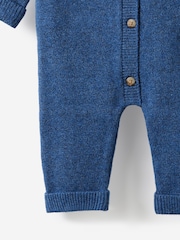 Cotton On Blue Baby Knit Long Sleeve Romper - Image 2 of 3