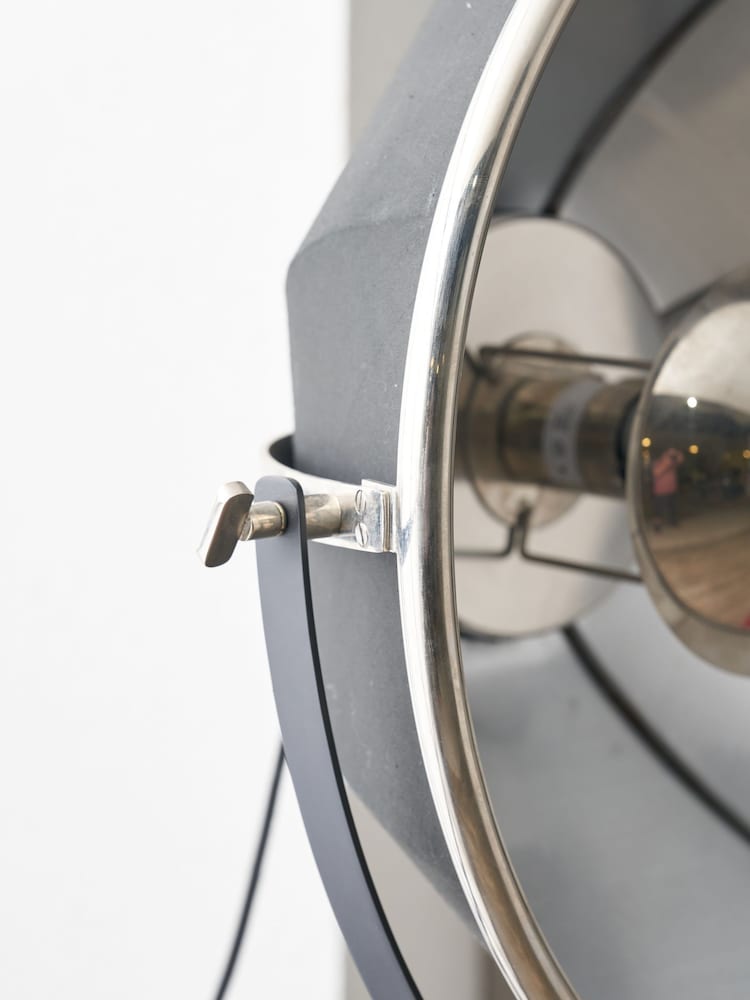 Pacific Black Elstree Silver Black And Silver Metal Tripod Floor Lamp - Image 2 of 6