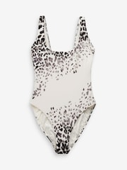 Animal Tummy Shaping Control Scoop Neck Swimsuit - Image 6 of 6