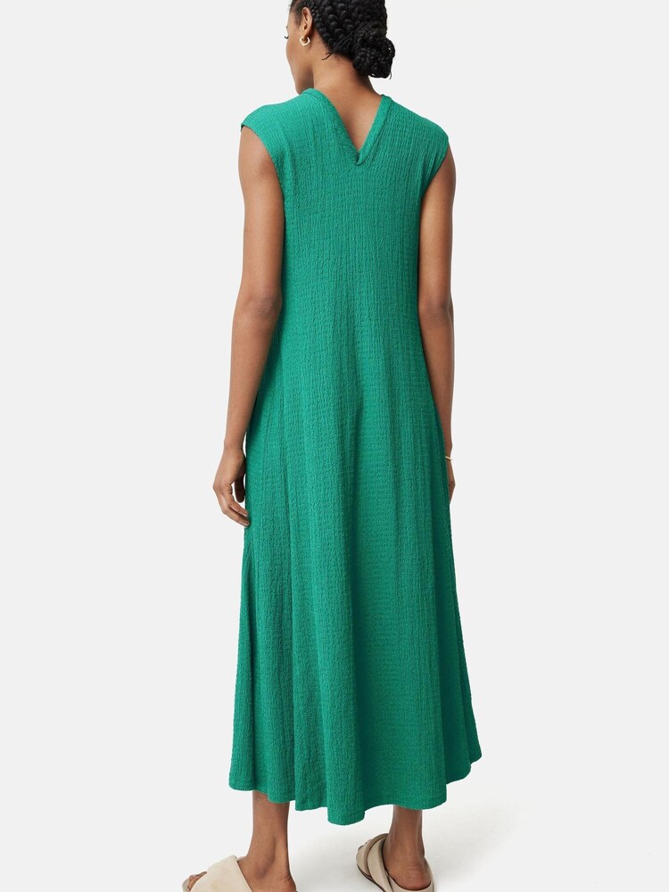 Jigsaw Green Crinkle T-Shirt Jersey Dress - Image 2 of 6